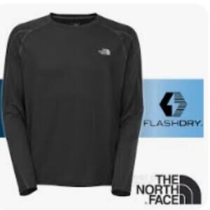 The North Face Men's FlashDry Long Sleeve Black Tech Shirt Size M